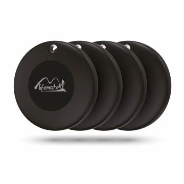 Lifemate Life Tag Duo - Localizador de objetos compatible con iOS o Android Paquete de 4 unidades