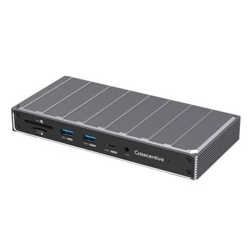Casecentive Estaci&oacute;n de acoplamiento USB-C DisplayLink 13 en 1