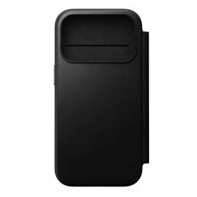 Nomad Funda Tipo Cartera/ Libro de Cuero Moderna  iPhone 17 Pro Negro