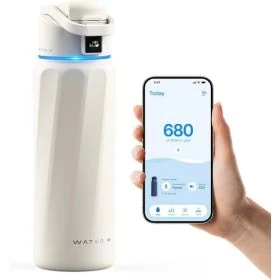 WaterH Boost Botella de Agua Inteligente 946ml Blanco