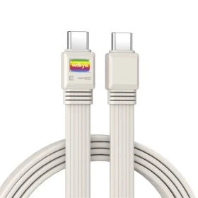 Cable Plano Wokyis Retro USB4 1m – 80Gbps, Carga 240W, Vídeo 8K, Compatible con Thunderbolt 5/4/3