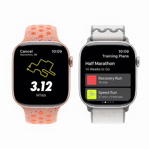Apple Watch con Nike Sport Band HIIT entrenamiento intenso ventilación perforada