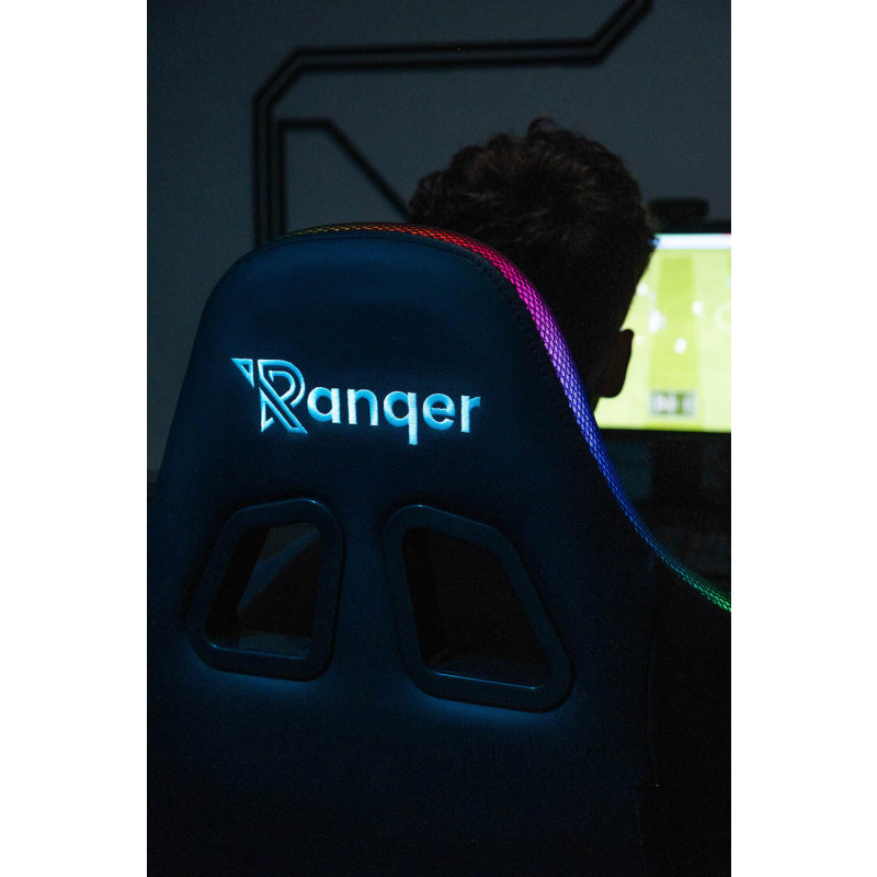 Ranqer Halo silla gaming RBG / LED negro