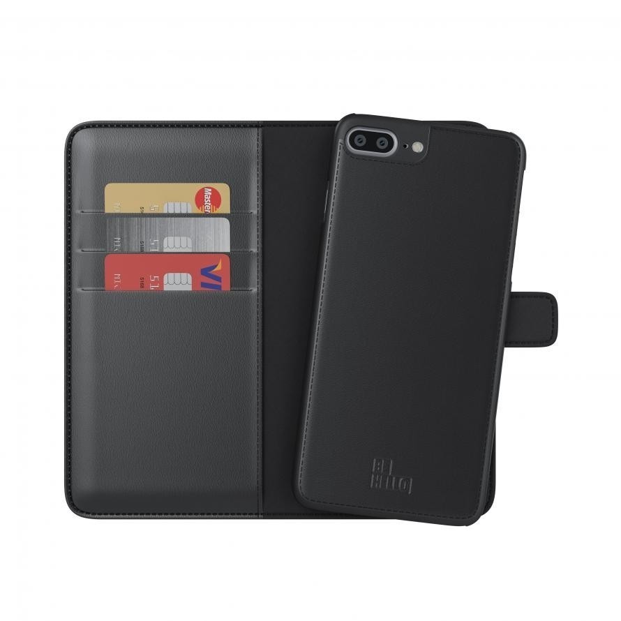 BeHello 2-in-1 Wallet Case iPhone 6(S) / 7 Plus zwart