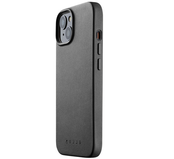 Mujjo funda de piel con MagSafe iPhone 14 / 15 Plus negro