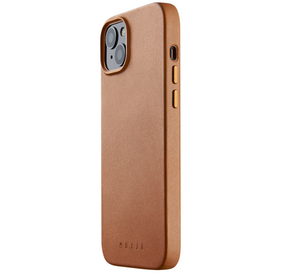 Mujjo funda de piel con MagSafe iPhone 14 / 15 Plus marrón