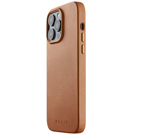 Mujjo funda de piel con MagSafe iPhone 14 Pro Max marrón