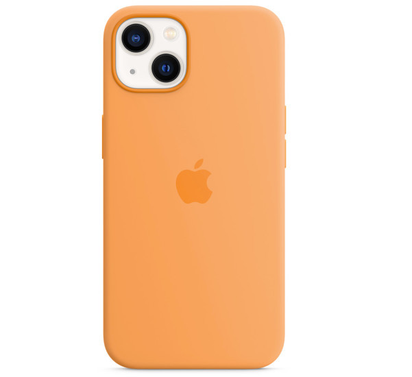 Apple Silicone MagSafe Case iPhone 13 Mini Marigold
