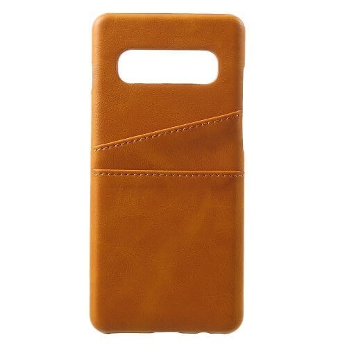 Casecentive Leren Wallet back case Galaxy S10 bruin