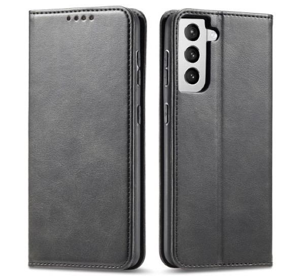 Casecentive Leren Wallet case Luxe Samsung Galaxy S21 zwart