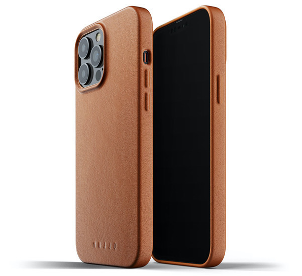 Mujjo Leather Case iPhone 13 Pro Max bruin