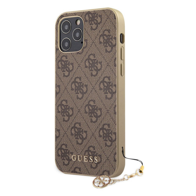 Guess 4G Charms Case iPhone 13 Pro Max brown