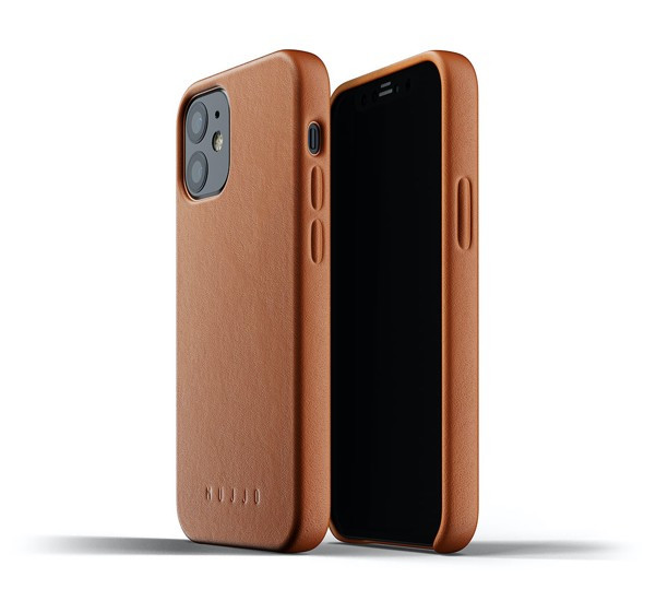 Mujjo Leather Case iPhone 12 Mini bruin