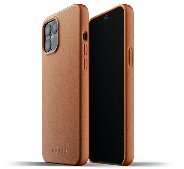 Mujjo Leather Case iPhone 12 Pro Max bruin
