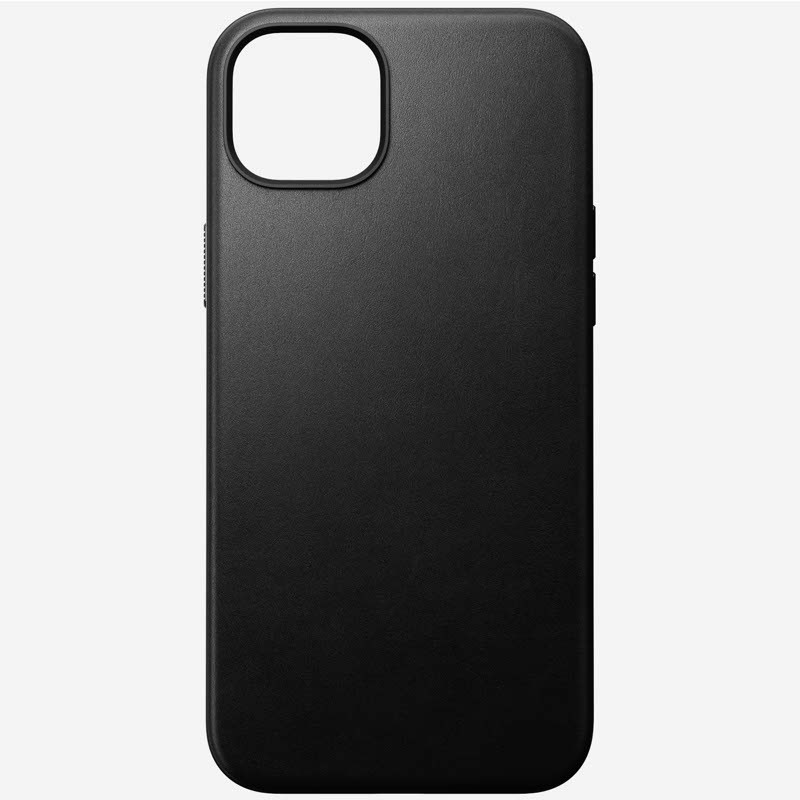 Nomad moderna funda de piel magsafe iPhone 15 Plus negro