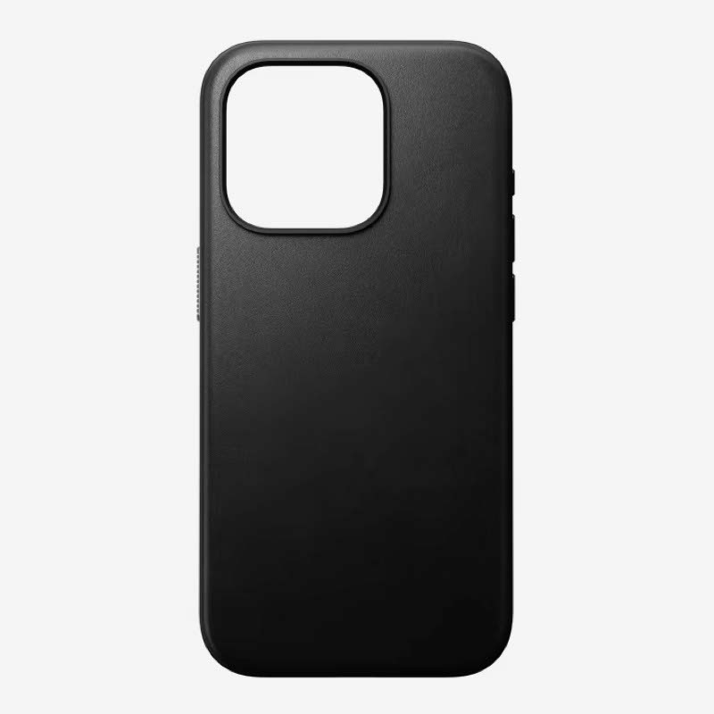 Nomad moderna funda de piel magsafe iPhone 15 Pro negro