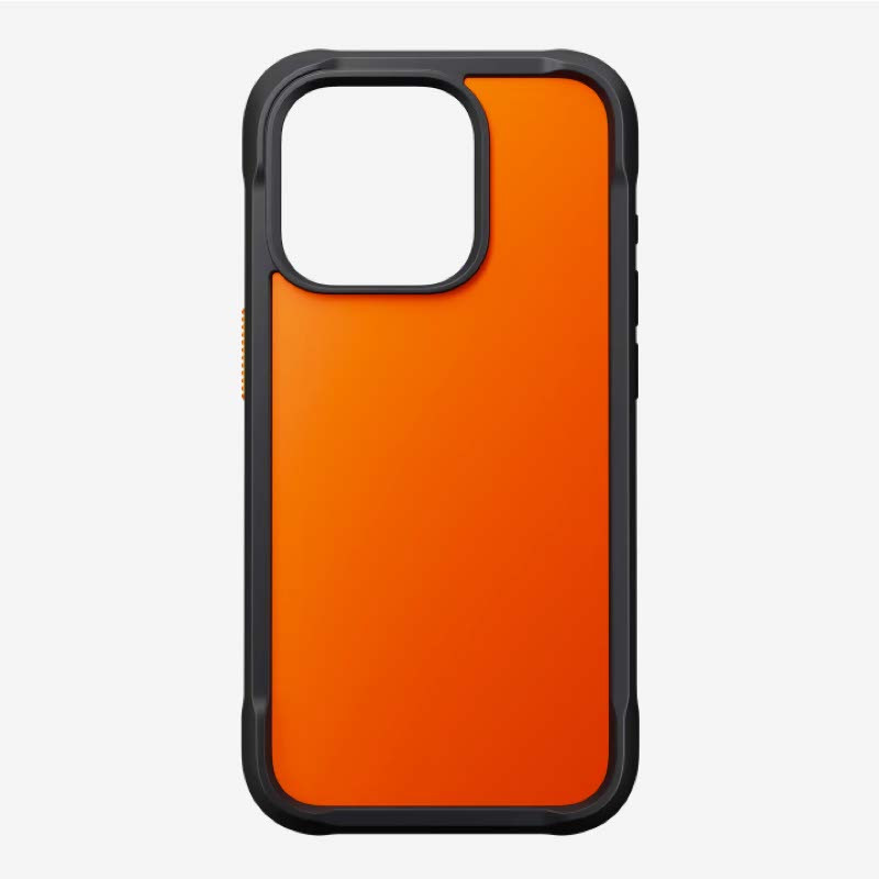 Nomad rugged funda protectora iPhone 15 Pro ultra naranja