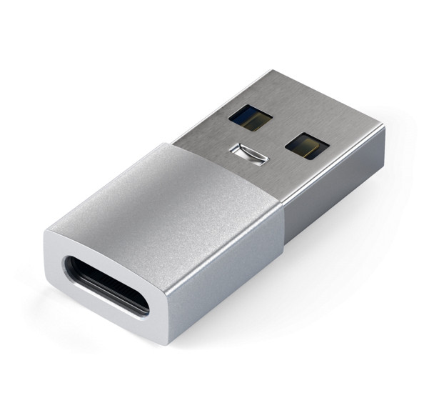 Satechi USB-A naar USB-C Adapter zilver 