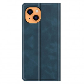 Casecentive Magnetische Leren Wallet case iPhone 13 blauw