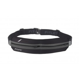 Fitletic Double Pouch Running Belt Black / Grey
