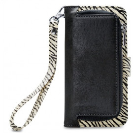 Mobilize 2in1 Gelly Wallet Zipper Case iPhone XR zwart/zebra
