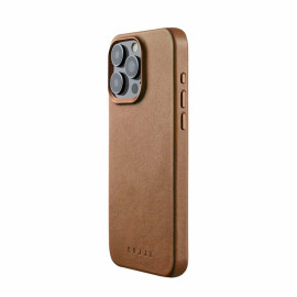 Mujjo funda de piel con MagSafe iPhone 15 Pro Max marrón
