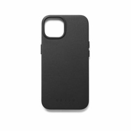 Mujjo Leather Case with MagSafe iPhone 15 black