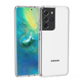 Casecentive Shockproof case Samsung Galaxy S21 Ultra transparant