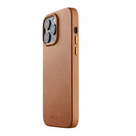 Mujjo Leather Case with MagSafe iPhone 14 Pro Max brown