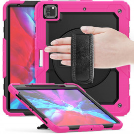 Casecentive Handstrap Pro Hardcase with handstrap iPad Pro 12.9" 2021 / 2020 / 2018 pink