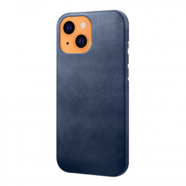 Casecentive Leather Back case iPhone 14 Pro blue
