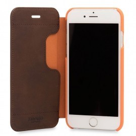 Knomo Leather Folio iPhone 6(S) / 7 bruin