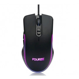 Fourze GM120 gaming mouse RGB zwart