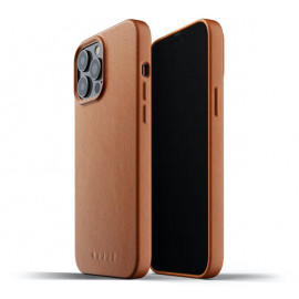 Mujjo Leather Case iPhone 13 Pro bruin