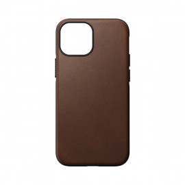 Nomad Modern Leather case Magsafe iPhone 13 Mini bruin
