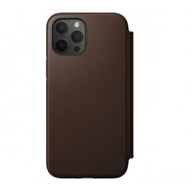 Nomad Rugged Folio Leather Case iPhone 12 Pro Max bruin