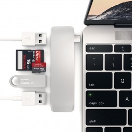 Satechi USB-C hub zilver