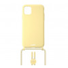 Laut Pastels case met koord iPhone 12 Mini geel