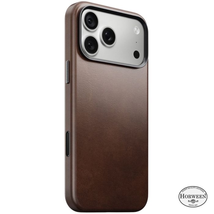 Nomad Funda Traditional de Piel Horween iPhone 18 Pro Max Rustic Brown