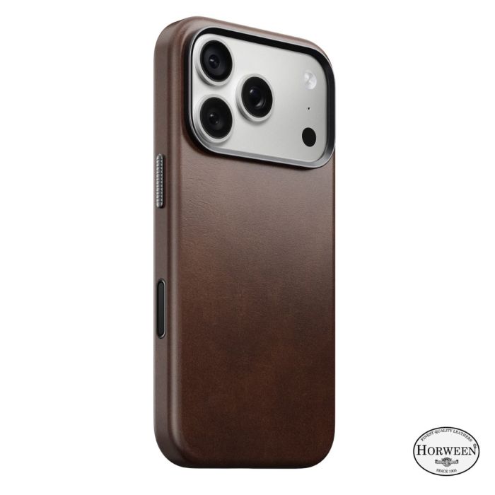 Nomad Funda Traditional de Piel Horween iPhone 18 Pro Rustic Brown