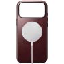 Nomad Funda de Cuero Moderna iPhone 17 Pro Borgoña Horween sticky