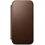 Nomad Funda Tipo Cartera/ Libro de Cuero Moderna  iPhone 17 Pro Max Marrón sticky