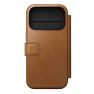 Nomad Funda Tipo Cartera/ Libro de Cuero Moderna  iPhone 17 Pro English Tan sticky
