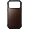 Nomad Funda de Cuero Resistente iPhone 17 Pro Max Rustic Brown Horween sticky