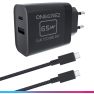 Oniverse Cable Adaptador CA 65W USB C Switch 2 Negro (1,5 metros) sticky