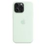 Apple Funda de Silicona MagSafe iPhone 15 Pro Max Soft Mint sticky