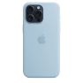 Apple Funda de Silicona MagSafe iPhone 15 Pro Max Light Blue sticky