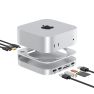 Casecentive 8 en 1 Hub y soporte HDMI de aluminio Mac Mini M4/M4 Pro  sticky