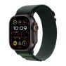 Apple Alpine Loop Correa para Apple Watch 44mm / 45mm / 46mm / 49mm Verde Oscuro talla L sticky