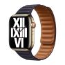 Apple Leather Link Apple Watch S/M 38mm / 40mm / 41mm / 42mm Ink sticky